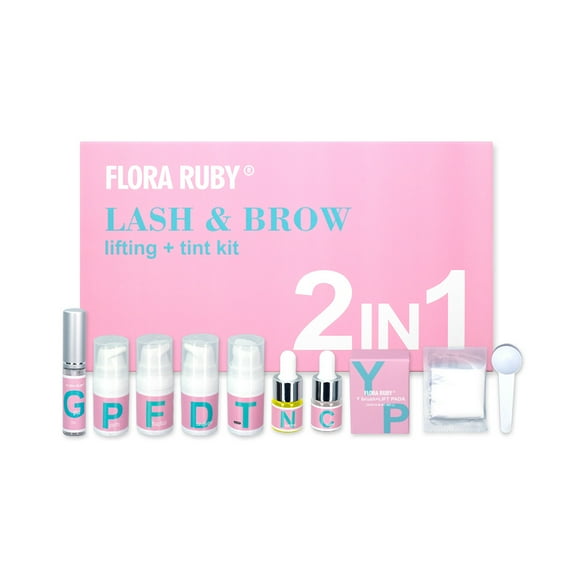New 2 in 1 Eyelash Lifting Lash & Eyebrow tint henna Eyebrow Lift Kit Eyelash Perming Kit brow lift