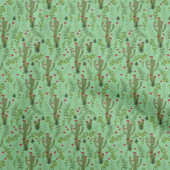 oneOone Polyester Spandex Sea Green Fabric Tropical Sewing Fabric By The Yard Printed Diy Clothing Sewing Supplies 56 Inch Wide