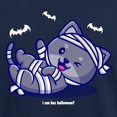 thumbnail image 3 of CafePress - I Can Has Halloween? White Text Long Sleeve T Shirt - Mens Hooded Shirt, 3 of 3