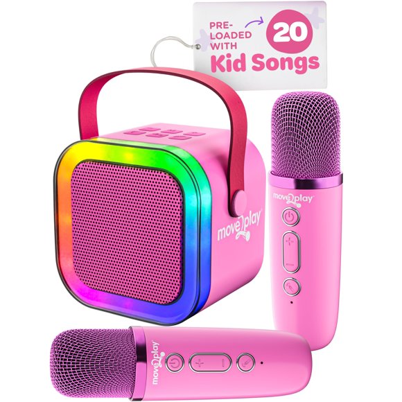 Máquina de karaoke Move2Play Mini con más de 20 canciones para niños Bluetooth