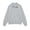 Gray, variant on Women's Half Button Collared Sweatshirt Drop Shoulder Long Sleeve Fleece Pullover Oversized Casual Polo Top with Ribbed Cuffs
