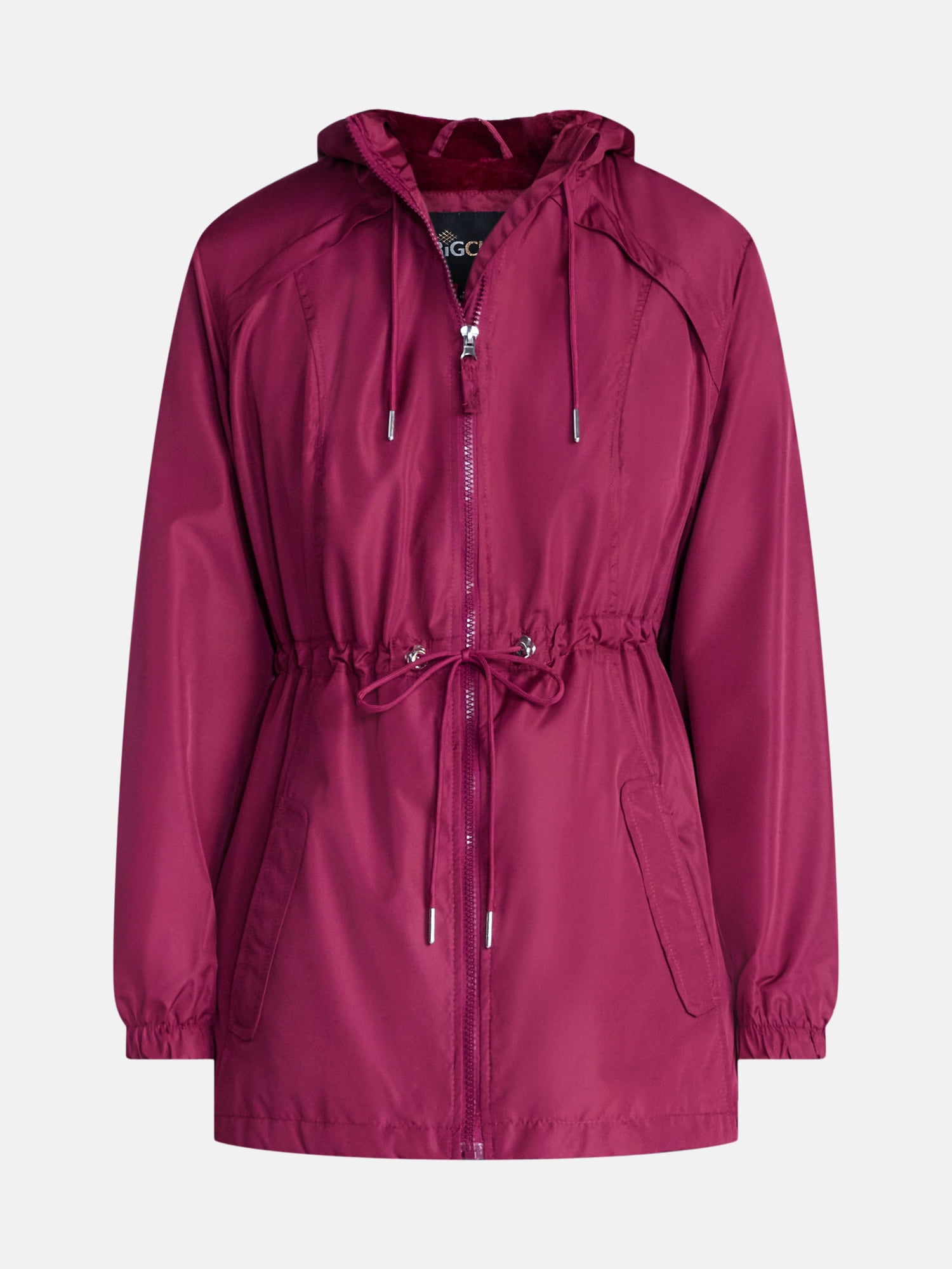 Big Chill Women's and Women's Plus Lined Anorak Jacket with Hood, Sizes S-3X