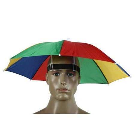 Good Cheap Umbrella UMBRELLA HAT - FUNNY UMBRELLA RAIN HAT NOVELTY RAIN CAP PROTECTIVE WET CAP - GREAT FOR SPORTS SPORTING EVENTS CONCERTS OUTDOORS ()