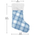 thumbnail image 2 of Coolnut 1 Pack Christmas Stockings 17.7 Inches Buffalo Check Plaid Large Size Xmas Cable Stocking Gifts & Decorations for Family Holiday Xmas Party, 2 of 6