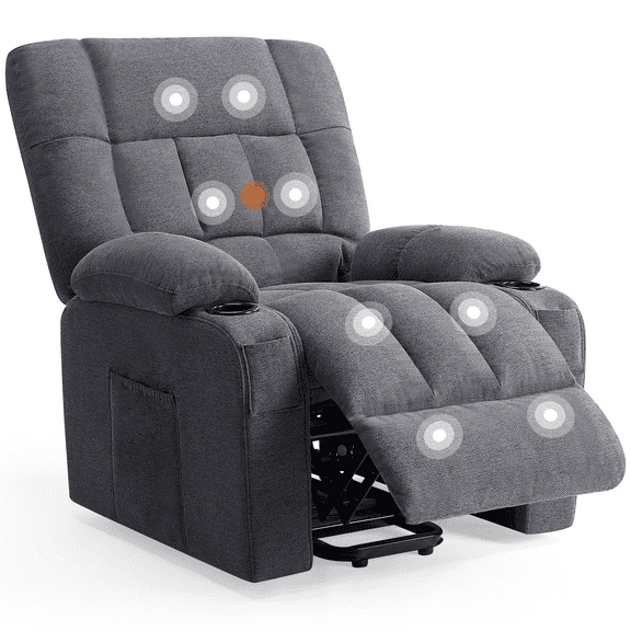 MAYEERTY Power Lift Recliner Chair Recliners for Elderly, Massage Chair for Living Room with Side Pocket