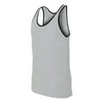 thumbnail image 2 of Bella-Canvas C3480 Unisex Jersey Tank, Athletic Heather and Black, Small, 2 of 5