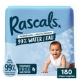 thumbnail image 1 of Lingettes pour bébé Rascals 99 % eau, 180 unités, 1 of 7
