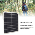 thumbnail image 3 of Kit de panel solar impermeable de 20 W, cargador portátil con 2 puertos USB, alimentado por batería para exteriores, para montaje en rack de camping, 3 of 4