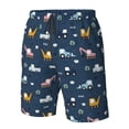 thumbnail image 5 of Naloa Modern Modern Excavator Men's Beach Shorts, Surfing shorts, Swim trunks, Quick Dry Swim Trunks for Surfing Beach Fun - Medium, 5 of 9