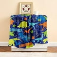 thumbnail image 2 of Dinosaur Blanket for Boys Teens Kids Soft Fuzzy Flannel Animal Throw Blanket for Adults Plush Dinosaur Christmas Birthday Gifts,50"x60", 2 of 5