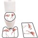 thumbnail image 1 of ABPHQTO Dos Flamo Isolate sobre fondo blanco Juego de alfombras de baño de 3 piezas Alfombra de baño Alfombra de contorno y tapa de inodoro ABPHQTO Cont-CHAPPLE-26720, 1 of 2