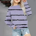 thumbnail image 2 of GigrtiJin Girls Oversized Striped Sweatshirt Kids Round Neck Long Sleeves Fashion Loose Top Comfy Casual Pullover Blouse, 2 of 5