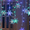 Multicolor, variant on 96LED Snowflake LED String Light Curtain String Light Fairy Lights Outdoors Waterproof Light for Christmas Party Yard Garden Wedding