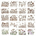 thumbnail image 2 of Gmogad DIY Flower Stencils Large Reusable Garden Fence Decor Floral Patterns for Painting Wood Walls Canvas Scrapbooking Craft Projects, 2 of 6