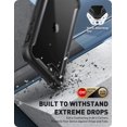 thumbnail image 3 of WEI Ares Designed for iPhone SE 2020 Case/iPhone 7 Case/iPhone 8 Case, [Built-in Screen Protector] Full-Body Rugged Clear Bumper Case for iPhone SE 2020/ iPhone 8/ iPhone 7 (Black), 3 of 7