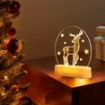 thumbnail image 4 of Ganfancp Luz de Noche de Navidad Regalo de Navidad Luz de Ambiente de Cabecera Lámpara de Mesa Regalo para Niños Regalo para Las Fiestas Ofertas de La Semana 1X Lámpara de Mesa, 4 of 6
