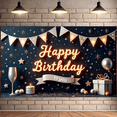 thumbnail image 6 of Decorative Balloon Banner Birthday Party Backdrop Stars and Balloons Happy Birthday to you for Birthday Party Indoor Decoration Celebration, 6 of 6