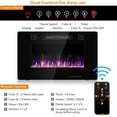 thumbnail image 5 of Spaco 30-Inch Recessed Ultra Thin Electric Fireplace Heater with Glass Appearance, Electric Fireplace Insert, Wall Recessed/Mounted, Freestanding Fireplace, 5 of 10