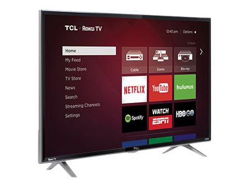 TCL Roku TV 40FS3850 - 40" Diagonal Class (39.5" viewable) LED TV - Smart TV - 1080p (Full HD) 1920 x 1080 - dynamic backlight - high gloss - image 3 of 7