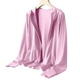 thumbnail image 4 of Upf Clothing Women Sun Shirt Women's Ice Silk Protective Hooded Sunscreen Jacket Pure Color Lightweight Breathable For Summer Outdoors, 4 of 4