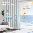 thumbnail image 4 of Cortinas opacas Joydeco de lino natural, 94 x 183 cm, 2 paneles, 4 of 9