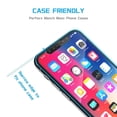 thumbnail image 2 of iPhone XS/X - Anti-Glare Screen Protector w Charger Cord 10ft USB Cable - Tempered Glass Matte 3D Curved Edge Anti-Fingerprint Case Friendly, Power Wire Long Sync Fast Charge Data, 2 of 11