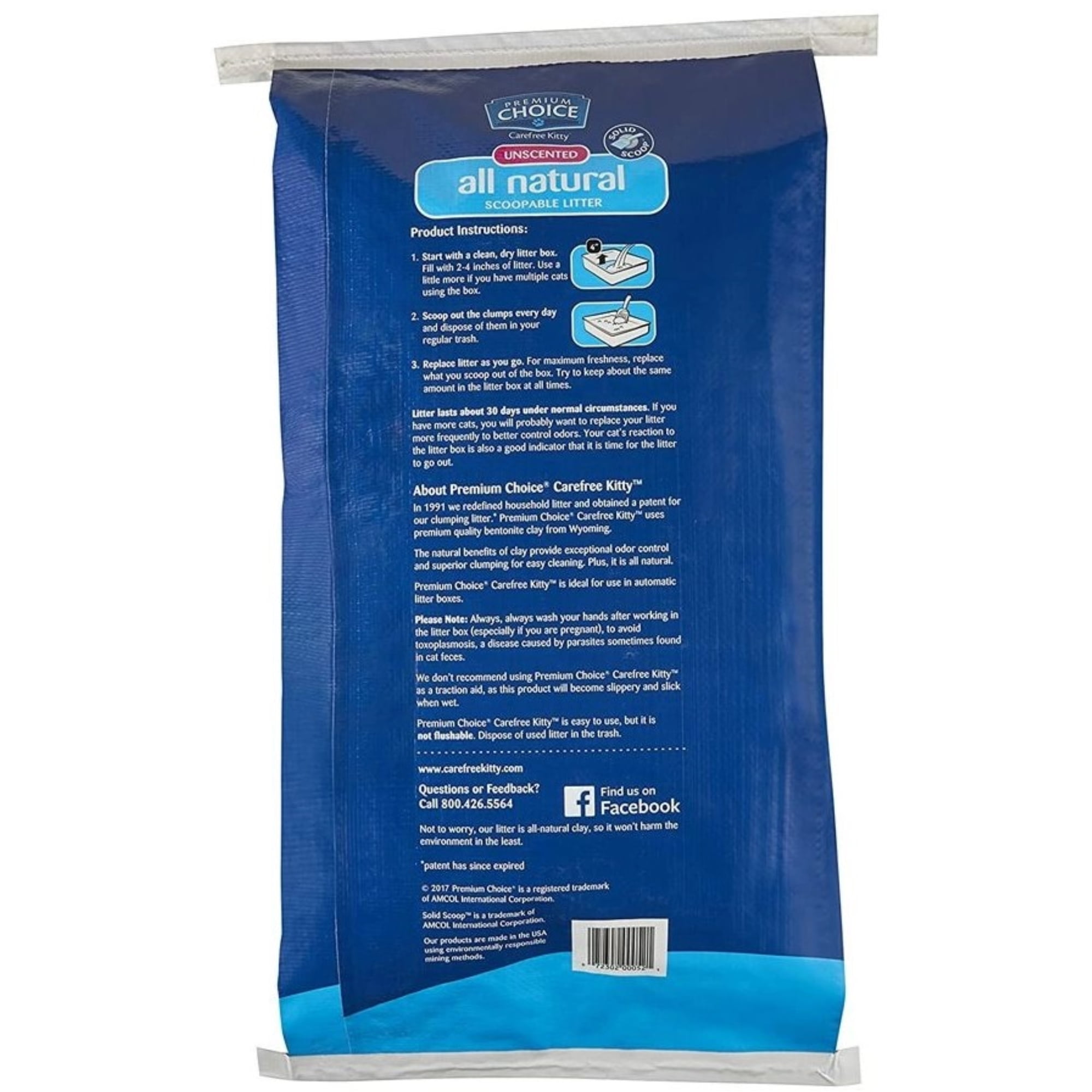 Premium Choice Scoopable Cat Litter, 50-lb