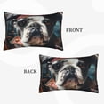 thumbnail image 2 of Fuzoiu Pirate Bulldog On Deck Print Fuzzy Pillowcases, Super Soft Pillow Case Cover with Zipper for Bedroom, Sofa, Couch,Cozy Pillow Shams for All Seasons-20"x30", 2 of 6