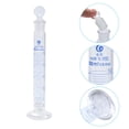 thumbnail image 4 of Uxcell 50ml 3.3 Borosilicate Glass Graduated Cylinder with Stopper, Hex Base Blue Graduations Measuring Cylinder, 4 of 4