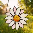 thumbnail image 2 of Sunflower Decor Clearance,Sunflower Wind Chimes Ornaments, Stained Glass Dripping Sunflower Pendant Metal Wind Chimes withChain for Home Garden Backyard Window Hanging Panel Decoration Gift, 2 of 5