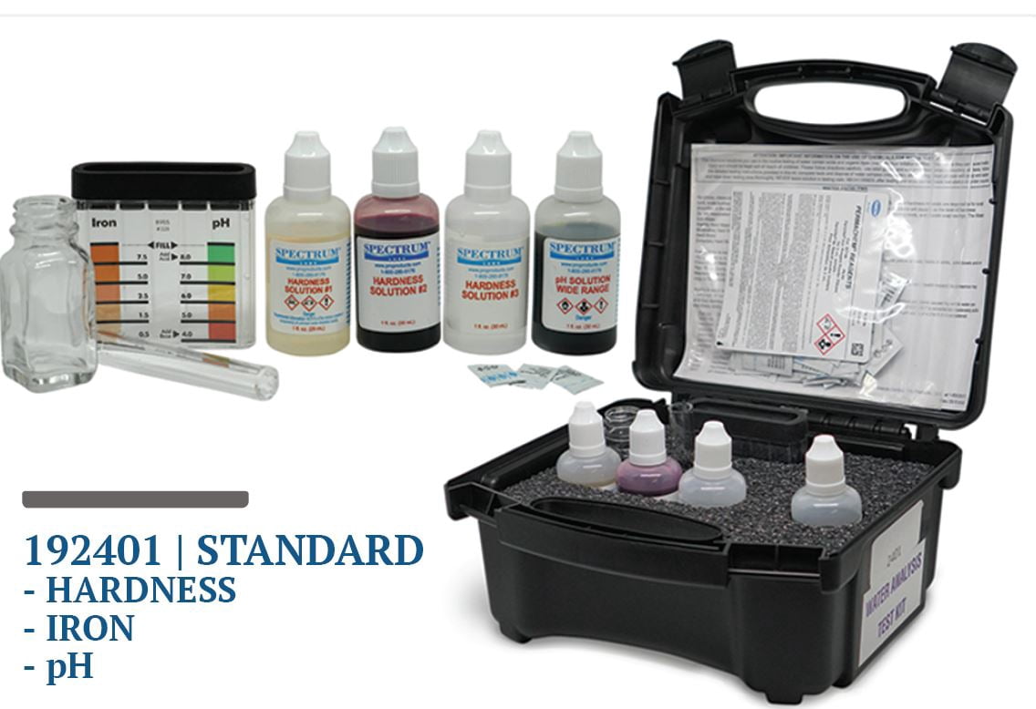 Sterling Water Treatment 2401 Water Testing Kit for Hardness, Iron and PH Levels - TK192401