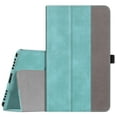 thumbnail image 1 of Fintie Case for Samsung Galaxy Tab A 8.0 2019 Without S Pen Model (SM-T290 Wi-Fi, SM-T295 LTE), Slim Vegan Leather Folio Stand Cover, Turquoise/Brown, 1 of 7