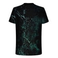 thumbnail image 4 of Fnnxeal Mens Blue 3D Galaxy Print T-Shirt Moisture Wicking Quick Dry Big and Tall Stretchy Tee 5XL 7XL,Size XL, 4 of 5