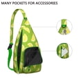 thumbnail image 4 of Zesty Lemon Sling Backpack - Vibrant Citrus Print Crossbody Bag, Fashionable Daypack for Teens, 4 of 4