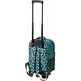 thumbnail image 2 of Rockland Double Handle Rolling Backpack, Blue Leopard, 17-Inch ( Pack of 2 ), 2 of 3
