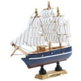 thumbnail image 1 of Modelo de barco de madera Gloria Náutico 14 Cm Estatuilla de velero de madera, 1 of 9