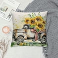 thumbnail image 2 of JRXY  Farmhouse Pillow Covers Sunflower Decor Truck Sunflower Basket Sweet Home Spring Pillow Covers, Cushion Case Gifts for Home Decor  White, 2 of 5