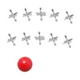 thumbnail image 4 of Aloy Jacks Juego de juegos Juegos de mesa divertidos Jacks retro de juegos y pelota hinchable para de juego Favores de fiestas de fiestas de argén, 4 of 10
