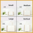 thumbnail image 6 of TOPTIE 6 Pcs Jute Burlap Tote Bags with Handles Reusable Grocery Bags for Bridesmaid Wedding Shopping DIY, 6 of 7