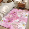 thumbnail image 4 of Spring Cosmos Area Rugs 4x6 ft Pink White Flowers Nature Plant Washable Rug Non Slip Indoor Carpet Absorbent Floor Mat for Living Room Bedroom Dining Room, 4 of 9