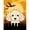 Multi-Color, variant on Halloween Chocolate Brown Poodle Garden Flag