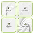 thumbnail image 4 of 6-Pack White Rectangle Tablecloths 90x132 Inch, Polyester Fabric for 8 ft Tables, Wrinkle Resistant & Washable for Weddings & Banquets, 4 of 10