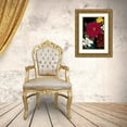 thumbnail image 3 of Ross, Devon 23x32 Gold Ornate Wood Framed with Double Matting Museum Art Print Titled - Vibrant Florals Black 1, 3 of 4