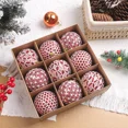 thumbnail image 3 of Bola navideña grande de cristal con incrustaciones de 8 cm, adornos creativos para colgar en el árbol de Navidad, decoraciones navideñas colgantes, 3 of 5