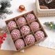 thumbnail image 3 of Bola navideña grande de cristal con incrustaciones de 8 cm, adornos creativos para colgar en el árbol de Navidad, decoraciones navideñas colgantes, 3 of 5
