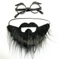thumbnail image 2 of KAKOWELY juegos de gafas con barba falsa para cosplay, disfraz de actuación, decoración de fiesta, 2 of 5
