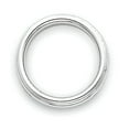 thumbnail image 3 of Primal Gold 14 Karat White Gold 3mm Milgrain Half Round Band Size 13, 3 of 6