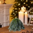 thumbnail image 4 of Mini Christmas Trees, Palm-sized Artificial Fokson Spruce Trees Desktop Small Pine Trees with Wooden Base for Home Christmas Decor 4.5in, 4 of 6