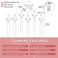 thumbnail image 5 of MIALLO Set of 6 Silver Bridal Hair Pins, Pearl and Crystal Wedding Hair Accessories for Brides & Bridesmaids, U-Shaped Hair Forks, 5 of 7