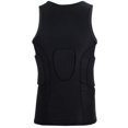thumbnail image 4 of Topeter Men’s Padded Compression Shirt Sports Protective Vest Rash Guard Soccer Basketball Training Tank Top (Black 2XL), 4 of 4